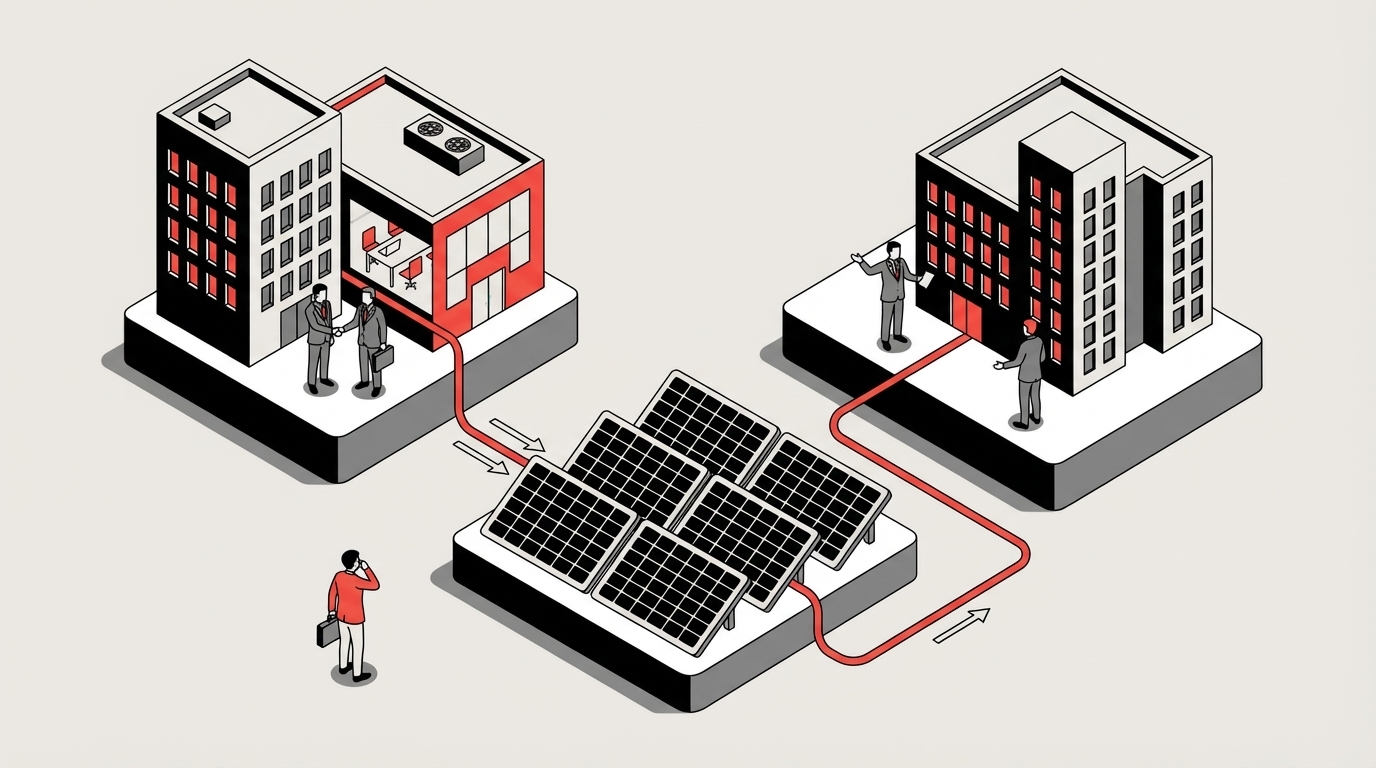 Como dividir energia solar entre empresas sem investimento?